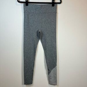 Bandier We Over Me Inversion Leggings Gray Colorblock Stretch NEW Women's Medium